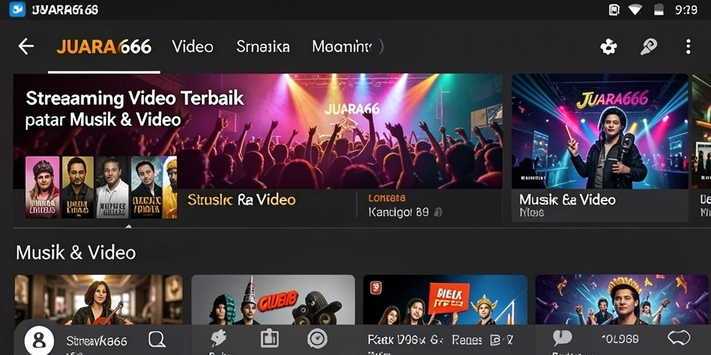 Tampilan antarmuka JUARA666 untuk pengalaman Streaming Video yang mudah.