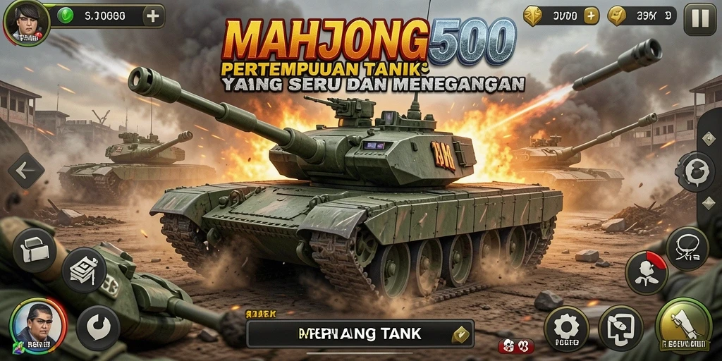 Tampilan antarmuka game Perang Tank yang menarik dan penuh aksi.