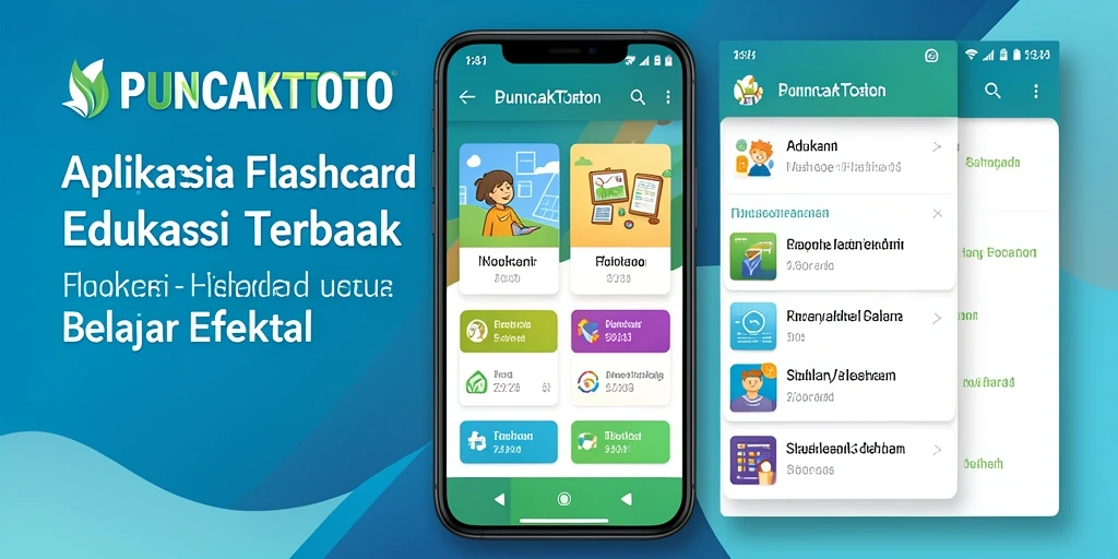 Screenshot utama PUNCAKTOTO menampilkan antarmuka user-friendly aplikasi Flashcard.