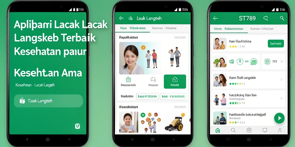 Tampilan antarmuka ST789 dengan fungsi Lacak Langkah yang menarik.